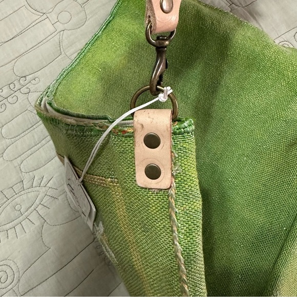NWT Jenna Bee x Free People Cactus Silk Tote Green - Picture 8 of 11